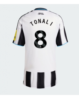 Newcastle United Sandro Tonali #8 Maglia Gara Casa Repliche 2025-26 Donna Maniche Corte